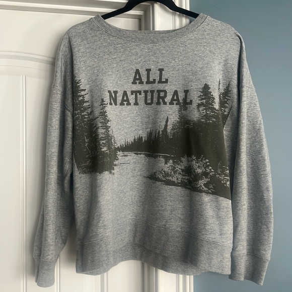 Grey crew neck sweatshirt from J Crew - Picture 1 of 4